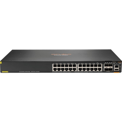 Aruba 6200F 24G Class4 PoE 4SFP+ 370W Switch - 24 Ports - Gigabit Ethernet, 10 Gigabit Ethernet - 10/100/1000Base-T, 10GBase-X - 3 - - (Fleet Network)