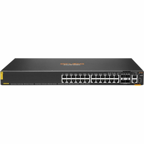Aruba CX 6200F 24G Class 4 PoE 4SFP+ 370W Switch - 24 Ports - Manageable - Gigabit Ethernet, 10 Gigabit Ethernet - 10/100/1000Base-T, (Fleet Network)