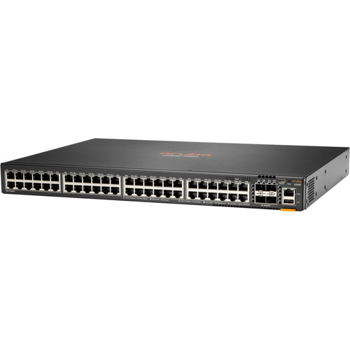 HPE 6200F 48G 4SFP+ Switch - 48 Ports - Manageable - Gigabit Ethernet, 10 Gigabit Ethernet - 10/100/1000Base-T, 10GBase-X - 3 Layer - (Fleet Network)