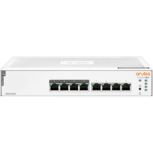 HPE Instant On 1830 8G 4p Class4 PoE 65W Switch - 8 Ports - Manageable - Gigabit Ethernet - 10/100/1000Base-T - 2 Layer Supported - W (Fleet Network)