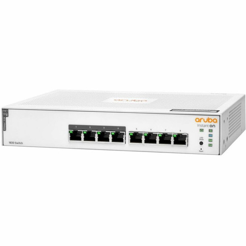 HPE Instant On 1830 8G 4p Class4 PoE 65W Switch - 8 Ports - Manageable - Gigabit Ethernet - 10/100/1000Base-T - 2 Layer Supported - W (JL811A#ACC)