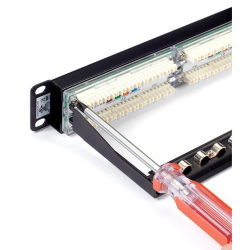 Black Box GigaBase CAT5e Patch Panel Unshielded 24 Port Rackmount TAA Compliant Rack-mountable RJ-45 High S X JPM902A-R6