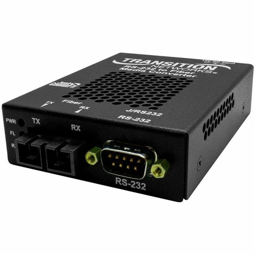 Transition Networks J/RS232-TF-01(SC) Transceiver/Media Converter - 1 x SC Ports - Multi-mode - 1300 nm Fiber - 120 kbit/s - 2 km - - (Fleet Network)
