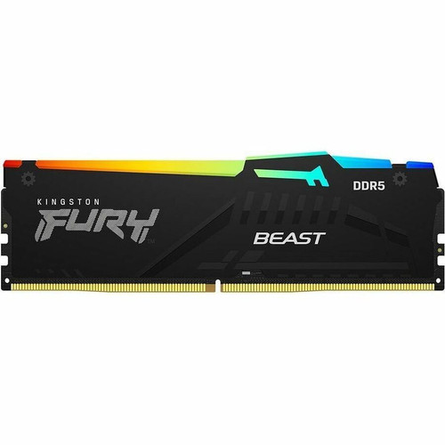 Kingston FURY Beast RAM Module - For Motherboard - 64 GB (2 x 32GB) - RGB - DDR5-6000/PC5-48000 DDR5 SDRAM - 6000 MHz Single-rank - - (Fleet Network)