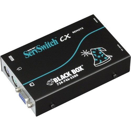 Black Box ServSwitch CX Remote Unit, PS/2 with Audio - 1 Remote User(s) - 2 x PS/2 Port - 1 x VGA (Fleet Network)