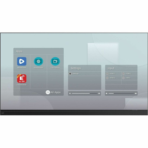 Sharp 165" LD-AF Series All-in-one FHD LED - 13.75 ft (4191 mm) LCD - ARM Cortex A55 1.50 GHz - 4 GB - 1920 x 1080 - 16:9 - Direct LED (Fleet Network)