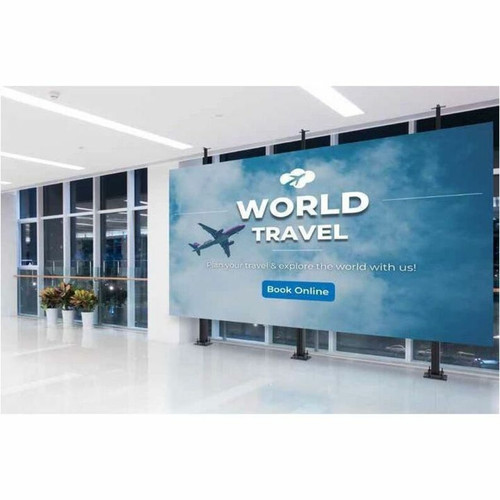 Peerless-AV&reg; LEDFCS-4x4 Peerless-AV® SEAMLESS Connect Universal dvLED Floor-to-Ceiling Mount for 4 x 4 Video Wall - Height Adjustable - Supports