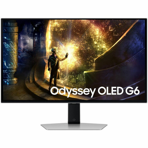 Samsung Odyssey OLED G6 S27DG612SN 27" Class WQHD Gaming OLED Monitor - 16:9 - Silver - 27" Viewable - Quantum Dot OLED - 2560 x 1440 (Fleet Network)