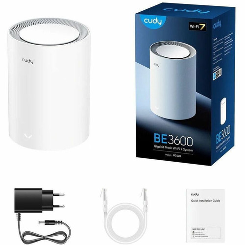Cudy Wi-Fi 7 IEEE 802 11 A B G N Ac Ax Be Dual Band Wireless Router 2 40 GHz And 5 With 4 Antennas Antenna 1-PACK UNII ISM X M3600(1-PACK)