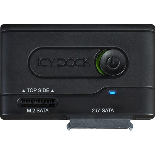 Icy Dock EZ-Adapter External USB 3.2 Gen 1 Type C Drive Enclosure For SATA And M.2 Black Interface Supported Host HDD X MB031U-1SMB