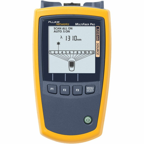 Fluke Networks MultiFiber Pro SM 1310 nm Laser Light Source - Fiber Optic Cable Testing - Optical Fiber - 2Number of Batteries - AA - (Fleet Network)