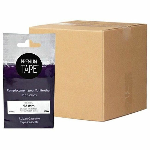 Premium Tape Tape - Compatible for Brother MK-231 - Black/White - 10 Pack (Fleet Network)