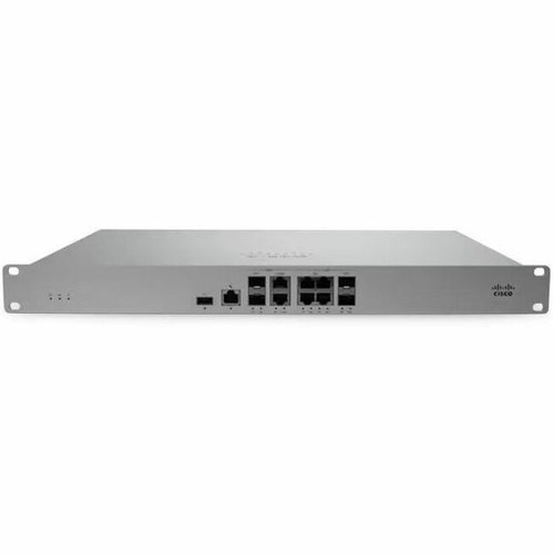 Cisco Meraki MX105 Network Security/Firewall Appliance - Intrusion Prevention - 6 Port - 10 Gigabit Ethernet, 2.5 Gigabit Ethernet, - (Fleet Network)