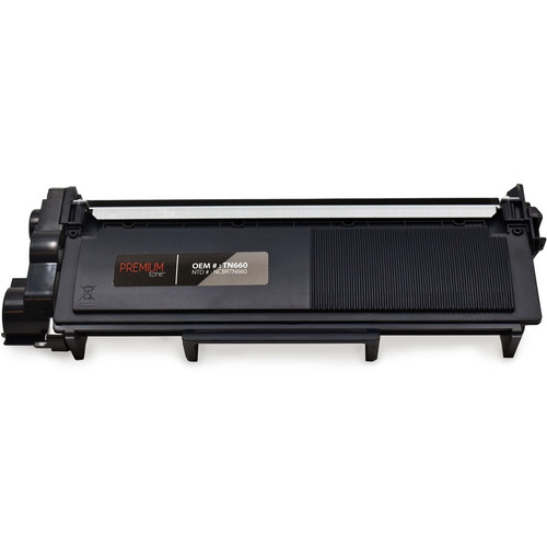 Compatible Premium Tone NCBRTN660 Black Laser Toner Cartridge - Alternative for Brother TN660 - 2600 Page Yield - 1 Pack