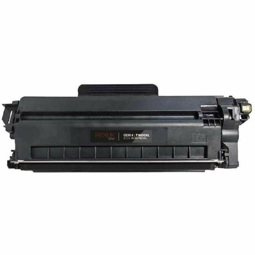 Compatible Premium Tone NCBRTN830XL TN830XL Laser Toner Cartridge - Black - 3000 Page Yield - 1 Each