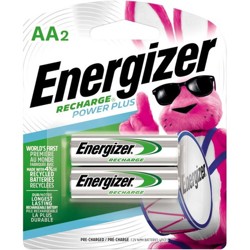 Energizer NH15BP-2 AA Nickel-metal Hydride Rechargeable Battery - For Multipurpose - Battery Rechargeable - AA - 2 / Pack (Fleet Network)