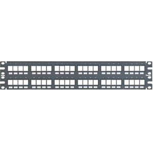 Panduit NetKey 48 Port Modular Patch Panel - 48 x RJ-45 - 48 Port(s) - 48 x RJ-45 - 48 x RJ-11 - 19" Wide - Rack-mountable (Fleet Network)