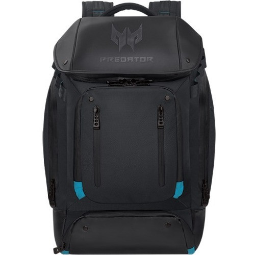 Predator Carrying Case (Backpack) for 17" Notebook - Teal, Black - Water Resistant, Tear Resistant, Mud Resistant - Fabric, 1680D Body (Fleet Network)