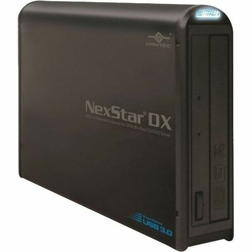 Vantec NexStar DX NST-536S3-BK Drive Enclosure for 5.25" SATA - USB 3.0 Host Interface External - Hot Swappable Bays - 1 x Total Bay - (Fleet Network)