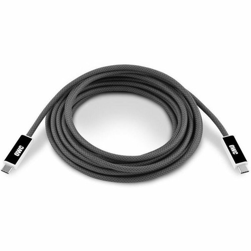 OWC USB4 40Gb/s Active Optical Cables - 9.8 ft (3 m) Fiber Optic Data Transfer Cable for Dock, Display, External GPU, Solid State Pro (Fleet Network)