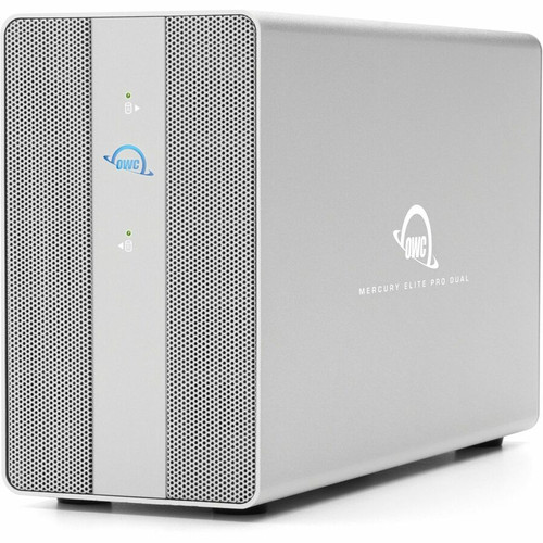 OWC Mercury Elite Pro Dual with 3-Port Hub External Storage Solution - 2 x HDD Supported - 2 x HDD Installed - 48 TB Installed HDD - - (OWCMEDCH7T48)
