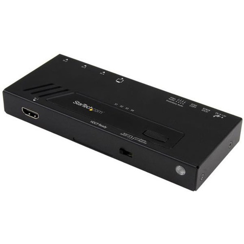 StarTech.com 4-Port HDMI Automatic Video Switch - 4K with Fast Switching - 3840 × 2160 - 4K - 4 x 1 - 1 x HDMI Out - TAA Compliant (Fleet Network)