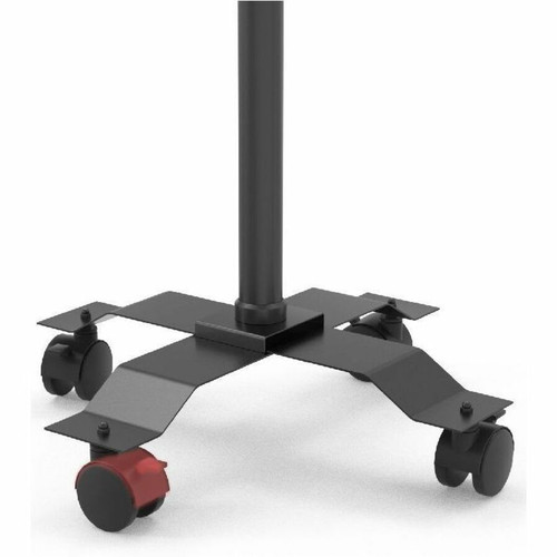 CTA Digital PAD-CGSH Compact Mobile Gooseneck Floor Stand with Handle - Supports 7-13" Tablets - Black Metal