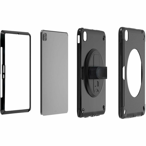CTA Digital Rugged Carrying Case For 13 Inch Apple iPad Pro 2024 Drop Impact And Splash Resistant Handheld Sleeve PAD-PCGKPRO13