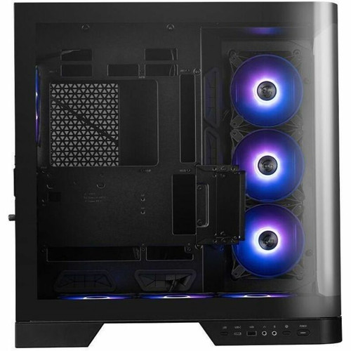 MSI MAG PANO 120R PZ - Mid-tower - Black - Tempered Glass, Plastic, Steel - 3 x Bay - 7 x 120mm Fan(s) Installed - ATX, EATX, ITX, ATX (Fleet Network)