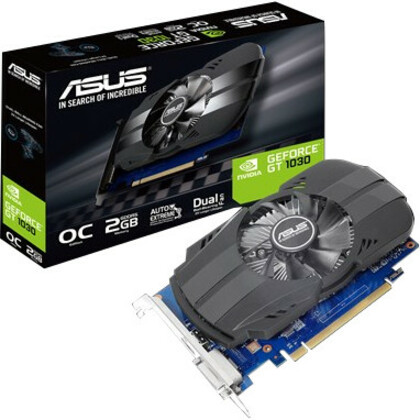 Asus NVIDIA GeForce GT 1030 Entry Level Graphics Card 2 GB GDDR5 PCI Graphic Boost Clock Width Core Bit Bus GHz X PH-GT1030-O2G