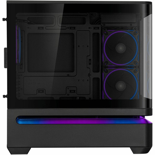 Asus Prime AP202 ARGB Computer Case - Black - Tempered Glass - 2 x Bay - 3 × 120mm Fan(s) Installed - Micro ATX, Mini ITX Motherboard (Fleet Network)
