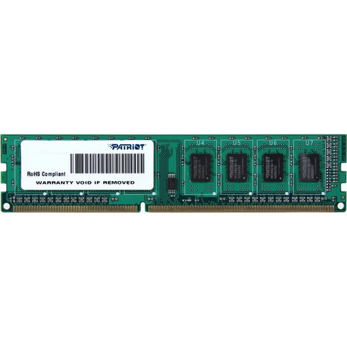 Patriot Memory Signature 4GB DDR3 PC3-10600 (1333MHz) CL9 DIMM - 4 GB - DDR3-1333/PC3-10600 DDR3 SDRAM - 1333 MHz - CL9 - 1.50 V - - - (Fleet Network)