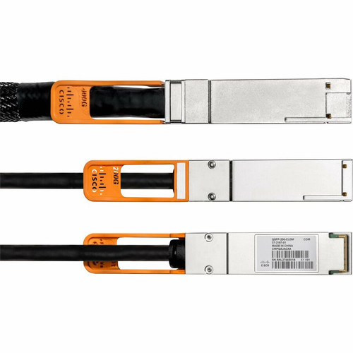 Cisco QSFP-DD/QSFP56 Network Cable - 9.8 ft QSFP-DD/QSFP56 Network Cable for Network Device, Server, Rack, Switch - Second End: 2 x - (Fleet Network)