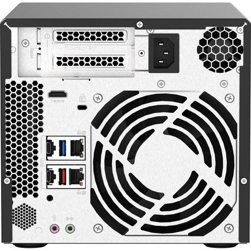 QNAP QVP-41A-US 4-Bay High-Performance NVR - 24-Channel Full HD Network Video Recorder for SMBs/SOHO with 8GB RAM - HDMI - Remote Management