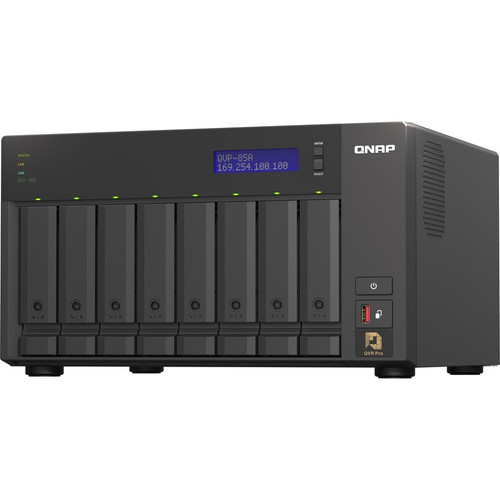 QNAP QVP-85A-US 8-Bay High-Performance NVR - 48 Channel - Full HD - 16GB RAM - HDMI