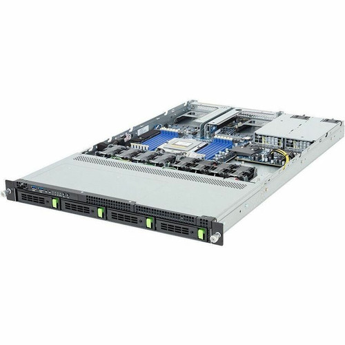 GIGABYTE R163-Z34-AAH1 Server Barebone System - 1U Rack-mountable - Socket SP5 LGA-6096 - 1 x Processor Support - AMD - AMD Chip - RAM (Fleet Network)