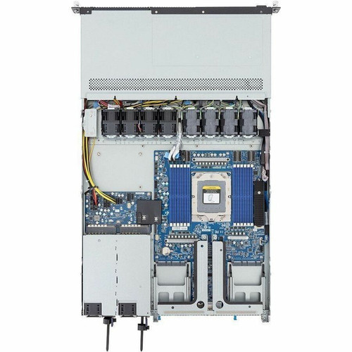 Gigabyte R163-Z34-AAH1 Server Barebone System - 1U Rackmount - Socket SP5 LGA-6096 - AMD EPYC Support - DDR5 - 12 Memory Slots - 4 PCIe x16 - Dual PSU