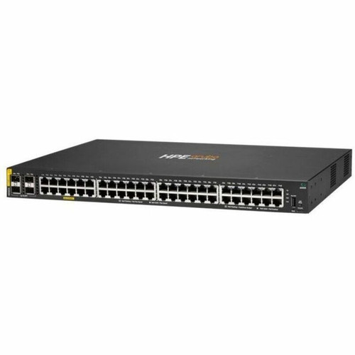 Aruba 6000 48G Class4 PoE 4SFP 370W Switch - 48 Ports - Manageable - Gigabit Ethernet, 10 Gigabit Ethernet - 10/100/1000Base-T, - 3 - (R8N85A#ACC)