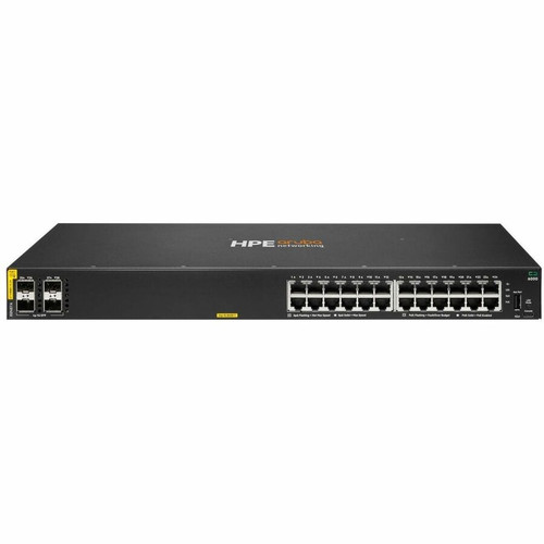 Aruba 6000 24G Class4 PoE 4SFP 370W Switch - 24 Ports - Manageable - Gigabit Ethernet - 10/100/1000Base-T, 1000Base-X - 3 Layer - - 4 (R8N87A#ACE)