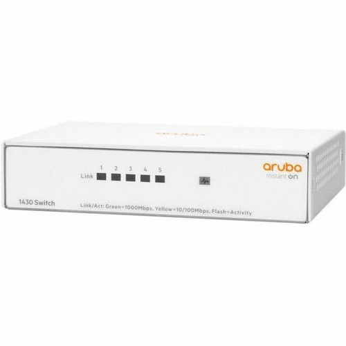 HPE Instant On 1430 5G Switch - 5.0 Ports - Gigabit Ethernet - 100Base-TX, 10/100/1000Base-T - 2 Layer Supported - Twisted Pair, Fiber (Fleet Network)