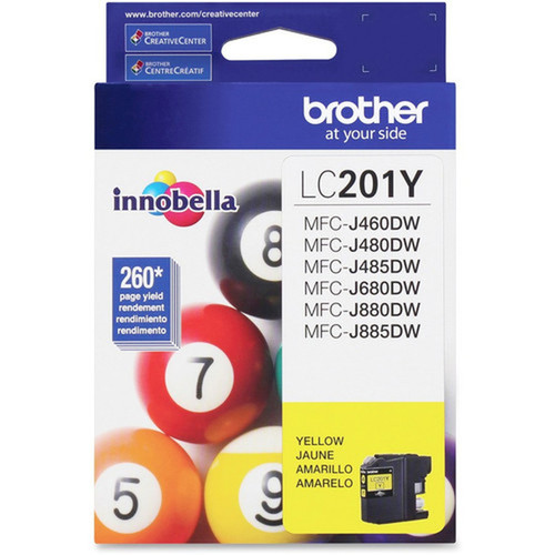 Brother_Innobella_LC201_Ink_Cartridge_-_Yellow_-_Inkjet_-_Standard_Yield_-_260_Pages_-_1_Each_LC201YS