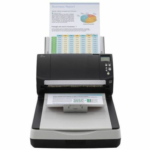 Fujitsu fi-7280 Flatbed/ADF Scanner - 600 dpi Optical - 24-bit Color - 8-bit Grayscale - 80 ppm (Mono) - 80 ppm (Color) - Color, Scan (Fleet Network)