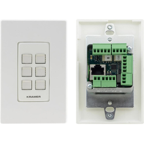 Kramer 6-button PoE and I/O Control Keypad - Wired (Fleet Network)