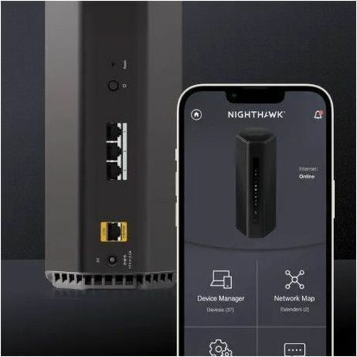 Netgear RS150-100CNS Nighthawk RS150 Wi-Fi 7 Dual-Band Wireless Router - IEEE 802.11be - 2.5GbE Port - 3 Antennas - 640 MB/s