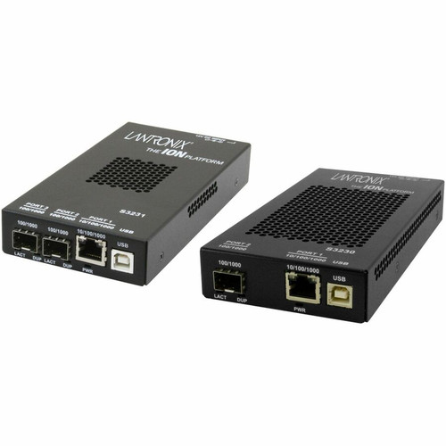 Transition Networks S2220-1040 Transceiver/Media Converter - 1 x Network (RJ-45) - USB - Management Port - Fast Ethernet, Gigabit - - (Fleet Network)