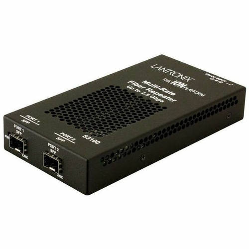 Lantronix S3100-4040 Transceiver/Media Converter - Fast Ethernet, 2.5 Gigabit Ethernet - 2.5GBase-X, 100Base-X - 2.50 Gbit/s - 2.0 x - (Fleet Network)