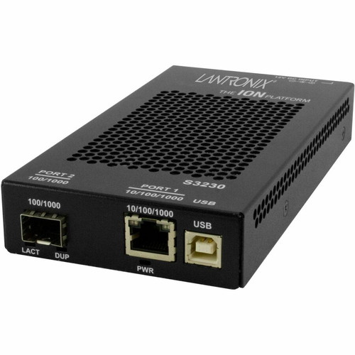 Transition Networks S3231-1040 Transceiver/Media Converter - 1 x Network (RJ-45) - USB - Management Port - Gigabit Ethernet - - 1000 - (Fleet Network)
