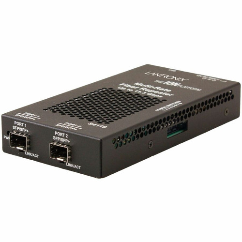 Lantronix S4110-4848 Transceiver/Media Converter - 11.5 Gigabit Ethernet, Gigabit Ethernet - 1000Base-X - 11.50 Gbit/s - 2.0 x Slots - (Fleet Network)