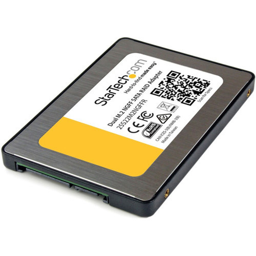 StarTechcom_Dual_M2_SATA_Adapter_with_RAID_-_2x_M2_SSDs_to_25in_SATA_6Gbps_RAID_Adapter_Converter_with_TRIM_Support_-_2_x_SSD_-_25S22M2NGFFR