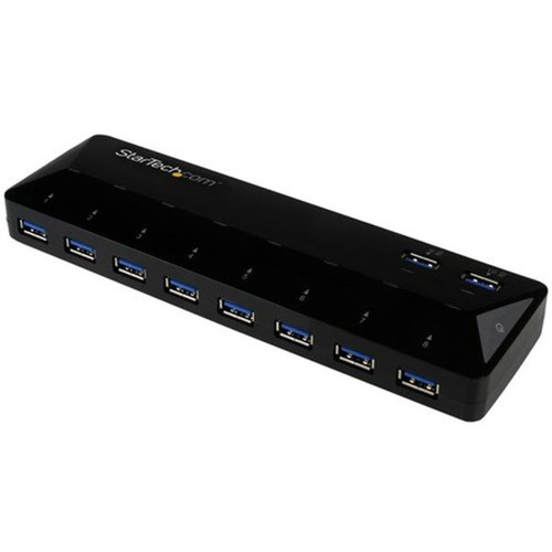 StarTechcom_10_Port_USB_30_Hub_with_Charge__Sync_Ports_-_2_x_15A_Ports_-_Multi_Port_USB_Hub_and_Fast_Charging_Station_-_Add_ten_to_ST103008U2C